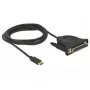 Paralēlais kabelis DeLOCK 62980 Melns 1.8 m