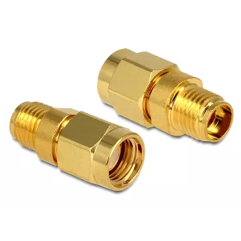 DeLOCK RF adapteris RP-SMA (vīrišķais) uz SMA (sieviešu) (88728)