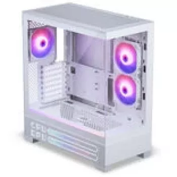PHANTEKS XT View Matrix PC korpuss, Midi-Tower, E-ATX, rūdīts stikls, Matrix LED - balts (PH-XT523VM1_DWT01)