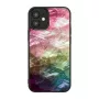 Aizsargmaciņš iKins Apple iPhone 12 mini — ūdensziedu raksts, melns