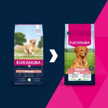 Eukanuba Senior L XL Rich in lamb & rice sausā barība suņiem 12 kg