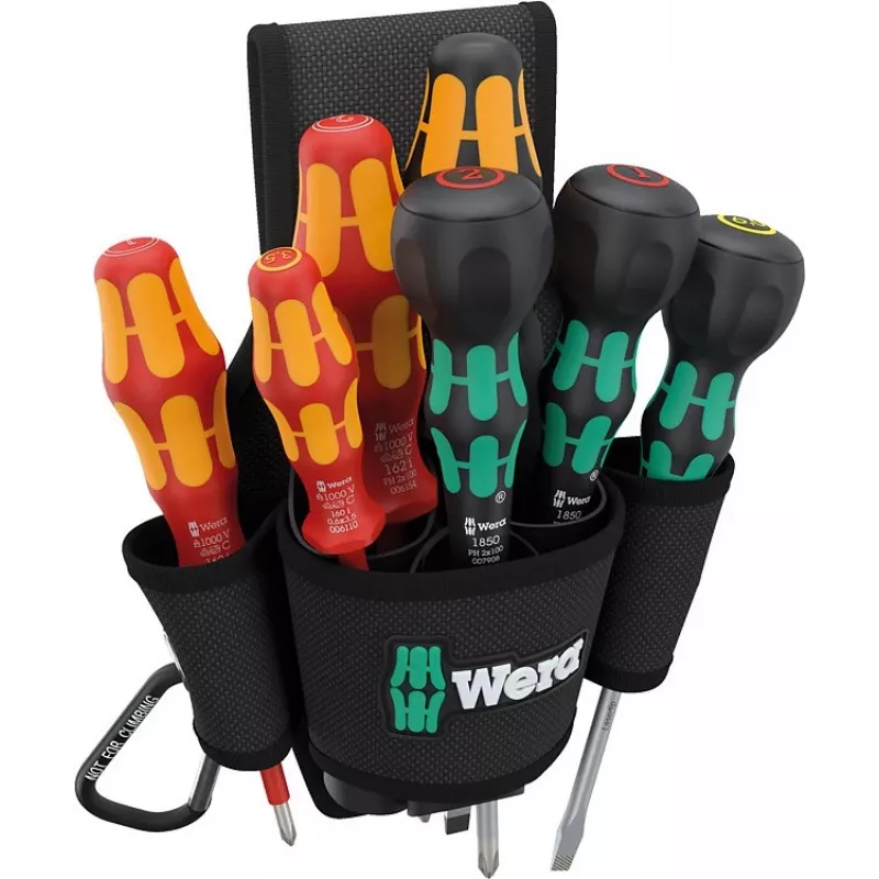 Taisnais skrūvgriežu komplekts Wera 9621 8 gabali 240 mm x 70 mm