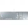 CHERRY KC 6000 SLIM FOR MAC klaviatūra, vadu, USB, QWERTZ, sudraba