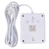 Strāvas sloksne MACLEAN MCE388 W — 2 kontaktligzdas, 3×USB, 110–240V, 2500W, 3 m vads, balta
