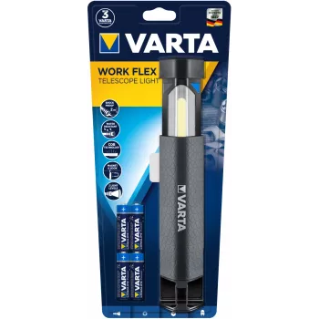 LED darba lampa Varta Work Flex Black 250 lm IPX4