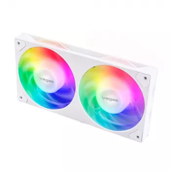 Akasa VEGAS A24 12 cm baltais lodes gultņu ventilators