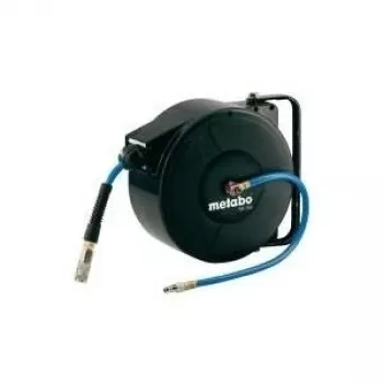 Metabo SA 250 automātiskā šļūtenes uzglabāšanas sistēma, melna, brīvi stāvoša / pie sienas montējama, poliuretāna (PU) šļūtene 8 m × 1,2 cm (6.28820.00)