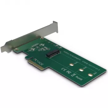 Inter-Tech KT016 PCIe adapteris M.2 PCIe diskdziņiem (M.2 PCIe disks, resursdators PCIe x4), karte