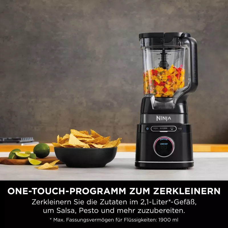Ninja TB301EU Detect Power Mixer Pro blenderis, 1,2 kW, 6 automātiskās programmas, melns