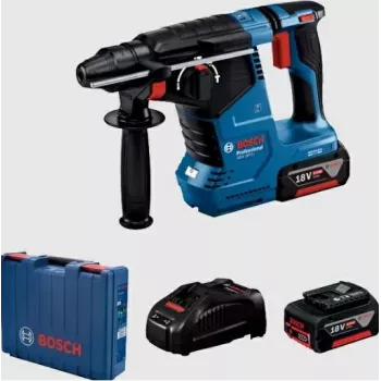 Rotācijas āmurs BOSCH GBH 187-LI 2,4J 2x5,0Ah 0611923021