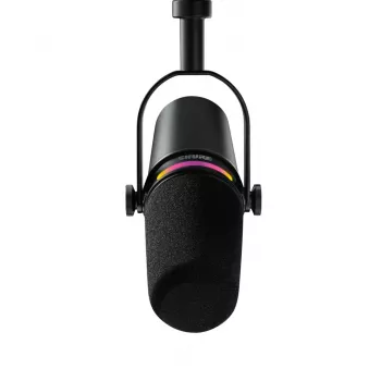 Shure MV7+-K-BNDL - katedrāles/vokālais mikrofons ar XLR/USB-C savienotāju, melns + galda statīvs GATOR