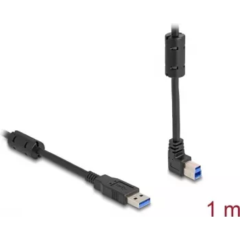 DeLOCK USB kabelis Type-A vīrišķais uz Type-B vīrišķais 90° leņķa 1 m