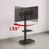 Grīdas TV statīvs ergo office ER-304 B, max slodze 50 kg, VESA 600x400