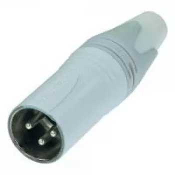NEUTRIK XLR savienotājs, taisns, 3 kontaktu, balts, NC3MXX-WT, 1 gab.