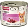 Slapjā kaķu barība animonda Carny Baby Paté 200 g — liellops & vista, bezgraudu, kaķēniem, viegli atverama skārdene
