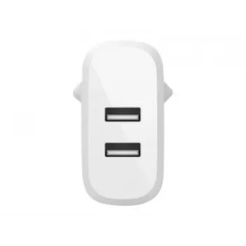 Belkin BOOST CHARGE - Barošanas bloks - 24 vati - QC 3.0 - 2 USB izejas - Balts (WCB002VFWH)