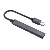 USB centrmezgls SAVIO AK-70, 7 porti USB 3.0, 4 izmantojami porti, USB Type-A savienotājs, 5 Gbit/s pārsūtīšana, garantija 2 gadi