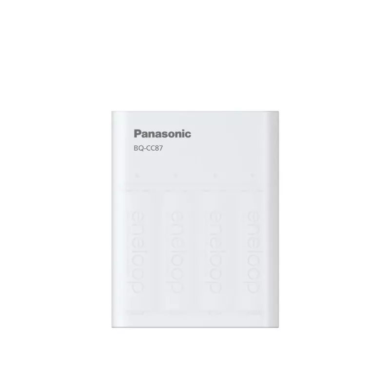 USB akumulatoru lādētājs PANASONIC Eneloop Smartplus BQ-CC87 + 4x AA 2000 mAh (K-KJ87MCD40USB)