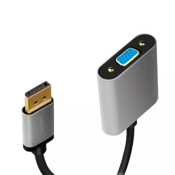 LogiLink CDA0109 Pārveidotājs DisplayPort uz VGA 0.15m Melns Pelēks
