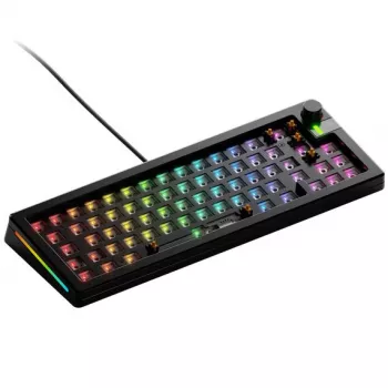 Mehāniskā tastatūra GLORIOUS GMMK 3 PRO Barebones 65% vadu USB RGB melna