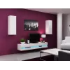 TV statnis cama meble VIGO NEW 30/180/40, balts spīdums, skaidu plātne, 1800×400×300 mm