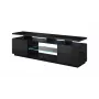 TV skapis EVA 180x40x56 cm, melns spīdums, MDF augšdaļa, melns rāmis
