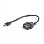 USB OTG kabelis Mini BM -> USB AF 15cm
