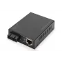 Digitus Gigabit PoE mediju pārveidotājs, RJ45 / SC, viens režīms, PSE