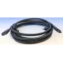 USB-C uz USB-C kabelis Elotouch E969524 0.6 m Melns