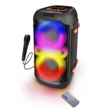Esperanza EP156 BT FM LED RGB KARAOKE Skaļrunis Melns 20W