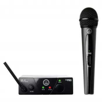 Bezvadu mikrofona komplekts AKG WMS40 ISM 3 UHF frekvenču diapazons, pārnēsājams ar lavaljē/rokas mikrofonu