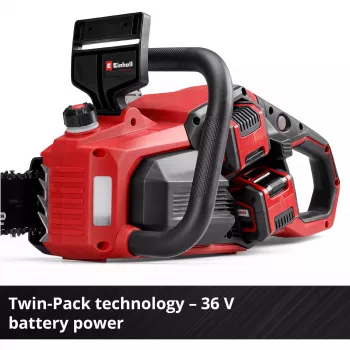 Bezvada motorzāģis EINHELL GP-LC 36/40 Li BL-Solo 36V (2x18V) sarkans/melns - bez akumulatora un lādētāja
