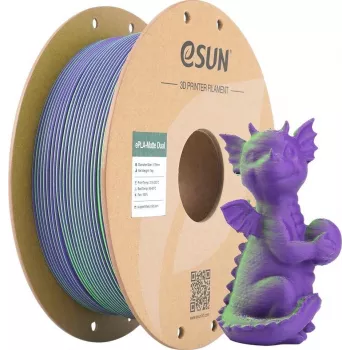 PLA MATTE DUAL 1,75mm ZAĻA VIOLETA 1kg ESUN 3D PRINTĒŠANAS FILAMENTS