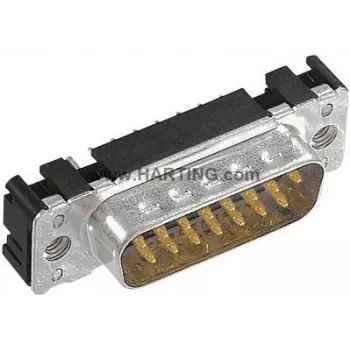 Harting 09 65 161 7712 D-SUB kontaktu spraudnis 180° 9 polu lodēšanai 1 gab.