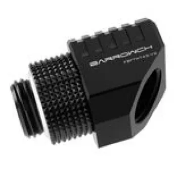 Barrow adapteris 45° grozāms G1/4 sievišķais uz G1/4 sievišķais FBFTWT45-V2 B melns