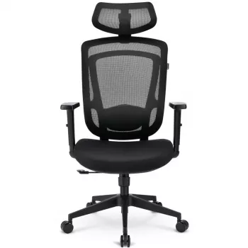Biroja krēsls Sharkoon OfficePal C10 — melns, ergonomisks, regulējams augstums