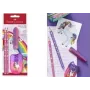 Rakstāmpiederumu komplekts Faber-Castell Vienradzis Rozā — modelis 111518, dažādi zīmuļi un aksesuāri