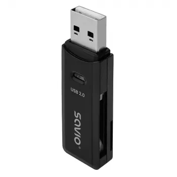 Czytnik Kart SD, USB 2.0, 480 Mbps, AK-63 Savio SAVAK-63