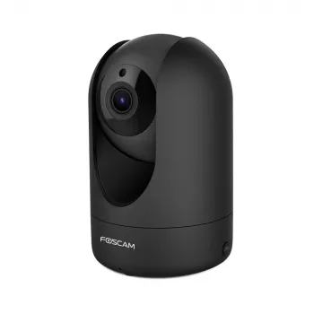 Foscam R4M-B kuba formas IP kamera telpām, 4 MP (2560×1440), Wi‑Fi un Ethernet, melna