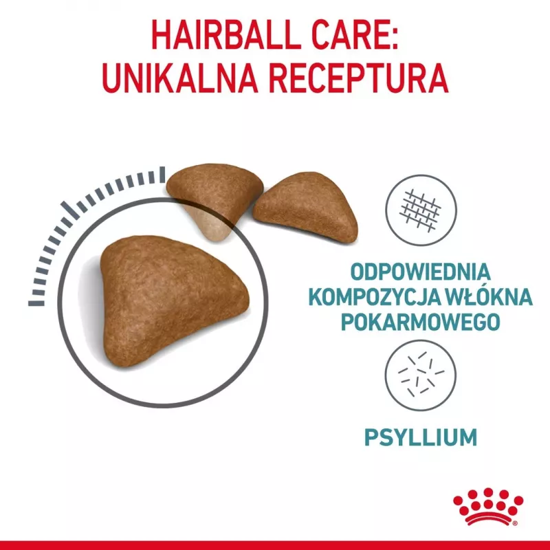 Sausā kaķu barība Royal Canin Hairball Care 10 kg — pieaugušiem kaķiem, kukurūza un mājputni