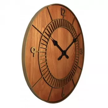 NeXtime klok 3113br Wood Round Ø50 cm sienas pulkstenis, brūns