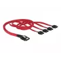 Delock SATA/SAS kabelis 4-Lane SATA (siev.) uz 36 PIN 4iMini MultiLane (vīr.) 50 cm (83057)