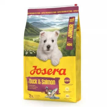 JOSERA Mini Junior Duck & Salmon - sausā suņu barība - 10kg