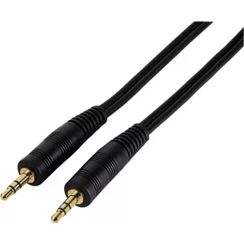 Hama audio kabelis 3.5 mm Jack vīrietis-vīrietis, 1.5 m, melns