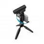Sennheiser MKE 400 Mobile Kit - kondensatora superkardioīds mikrofons ar zemfrekvenču filtru un Manfrotto statīvs