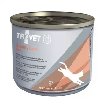 Slapjā kaķu barība TROVET Urinary Calm UCD Chicken 200 g — diētiskais urīnceļu atbalsts, kontrolēti minerāli