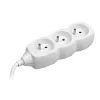 Tracer PowerCord pagarinātājs, 3 kontaktligzdas, 3m, balts