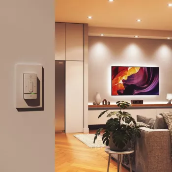 Bezvadu viedais slēdzis Nanoleaf N4400C02-1BUT — ar bateriju darbināms, pielāgojama vadība viedajām gaismām un ierīcēm