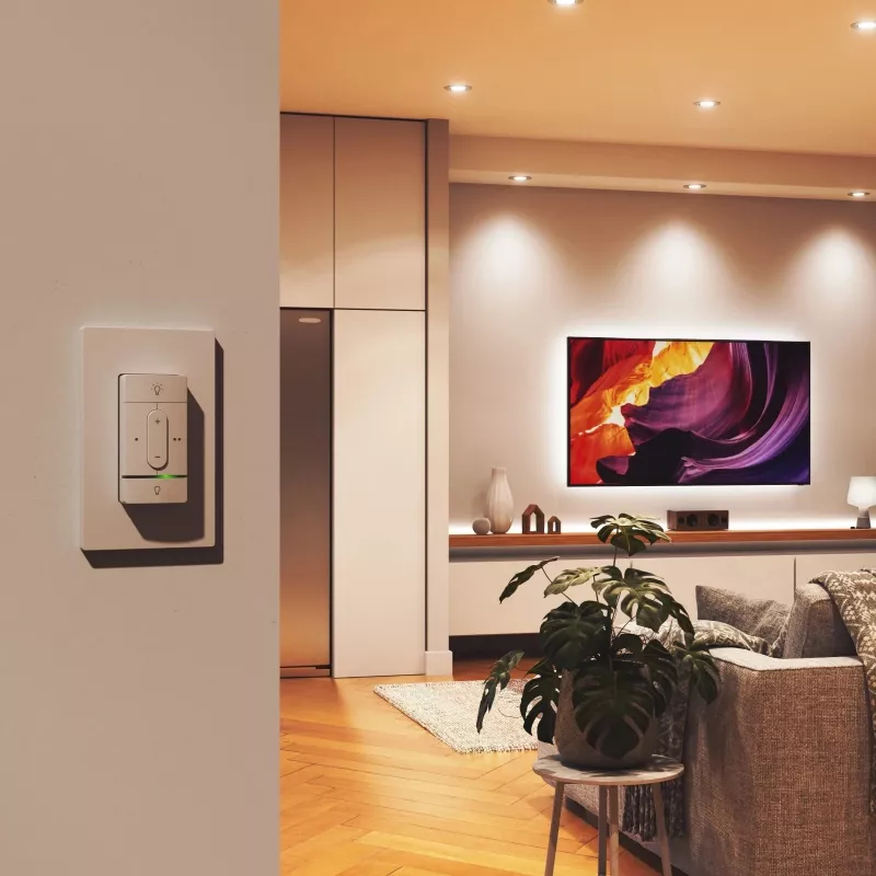 Bezvadu viedais slēdzis Nanoleaf N4400C02-1BUT — ar bateriju darbināms, pielāgojama vadība viedajām gaismām un ierīcēm