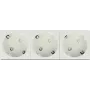 Delock Easy 45 trīskāršā kontaktligzda ar zemējumu, 45° izvietojums, 45 x 45 mm (81424)